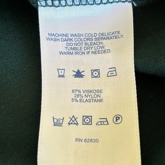 Lands End Sheath Dress Pockets Sleeveless Knit Stretch Jumper Size 4 Green EUC - Picture 8 of 15